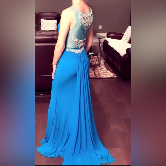 Tiffany Rhinestone Mermaid Dress - Picture 7 of 12